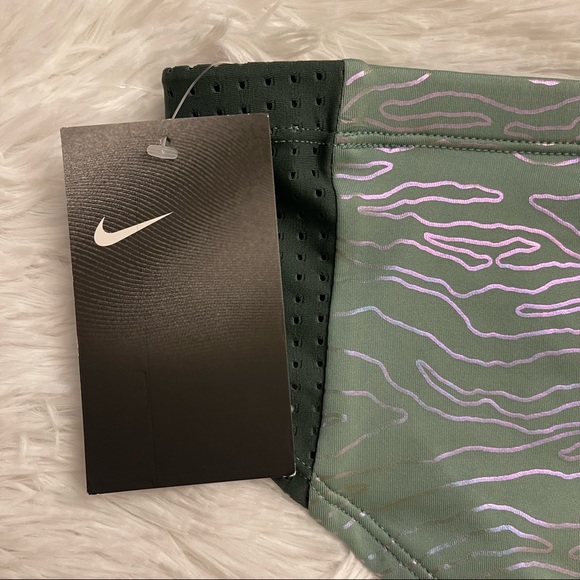 Nike Women Geo Onyx Hipster Bikini Bottom Color Silver Pine Size M NWT - Picture 8 of 9